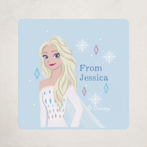 This is a sky custom stickers with standard by Cass Loh called elsa portrait printing on uncoated sticker paper in sticker