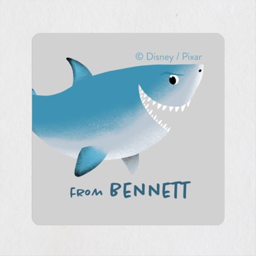 This is a breeze custom stickers with standard by Carolyn Kach called disney and pixar's finding nemo friends not food printing on uncoated sticker paper in sticker