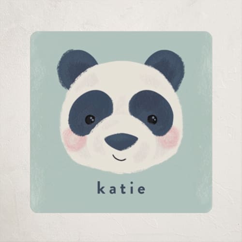 This is a eucalyptus custom stickers with standard by Laura Hankins called beary sweet printing on uncoated sticker paper in sticker