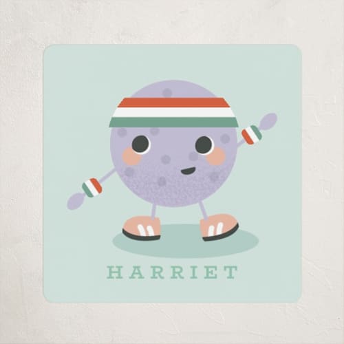 This is a mint custom stickers with standard by Hudson meet Rose called pickle ball printing on uncoated sticker paper in sticker