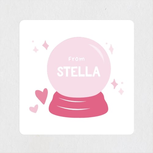 This is a cotton candy custom stickers with standard by Jessie Steury called valentine mash printing on uncoated sticker paper in sticker