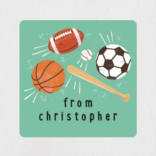 This is a grass custom stickers with standard by Jennifer Holbrook called great sport printing on uncoated sticker paper in sticker