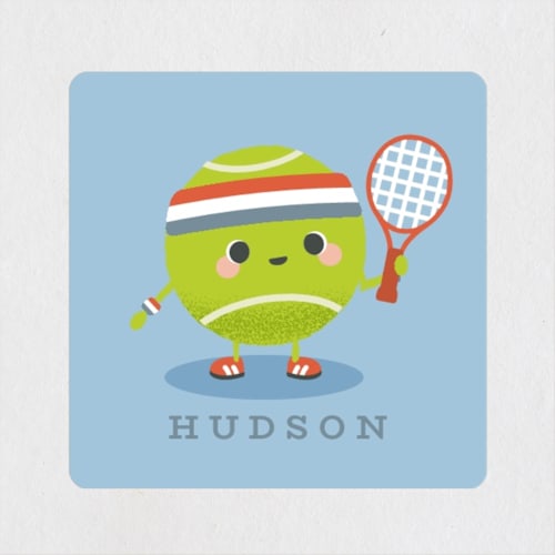 This is a australian open custom stickers with standard by Hudson meet Rose called ace printing on uncoated sticker paper in sticker