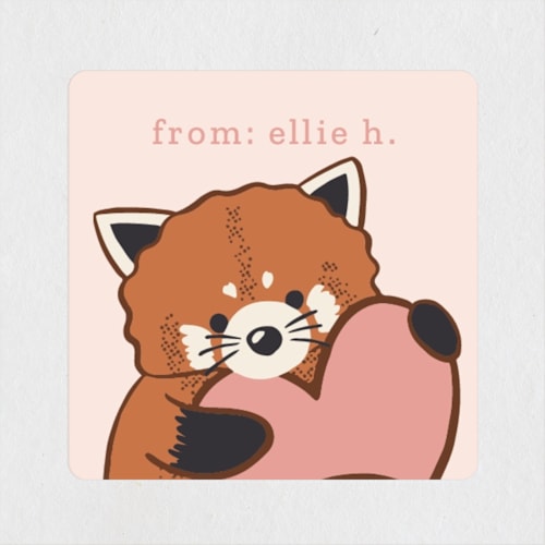 This is a melon custom stickers with standard by Laura Hankins called stu-pandas printing on uncoated sticker paper in sticker