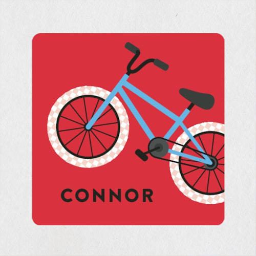 This is a siren custom stickers with standard by Kacey Kendrick Wagner called cool bike printing on uncoated sticker paper in sticker