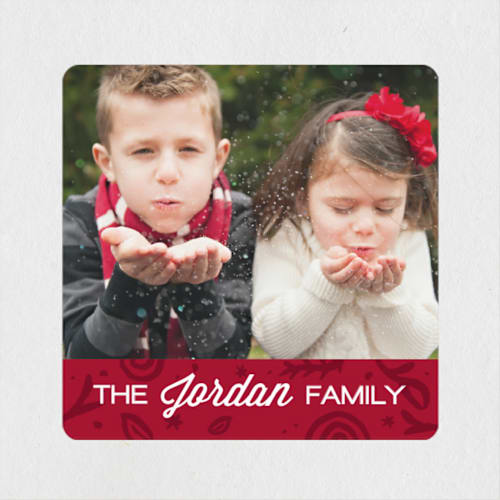 This is a berry custom stickers with standard by Shari Margolin called merry shapes printing on uncoated sticker paper in sticker