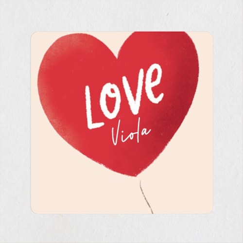 This is a petal custom stickers with standard by chocomocacino called lapine printing on uncoated sticker paper in sticker