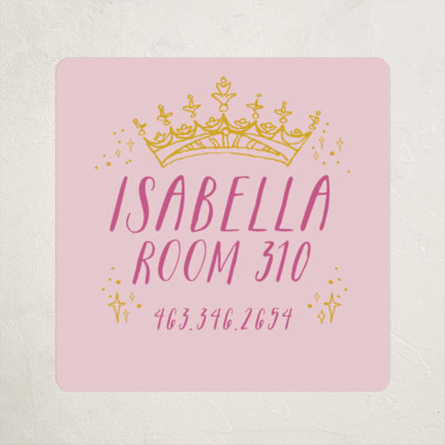 This is a candy name labels with standard by Shiny Penny Studio called royal highness printing on waterproof sticker paper in sticker