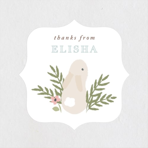 This is a frost kids stickers with standard by Angela Garrick called petit lapin printing on uncoated sticker paper in sticker
