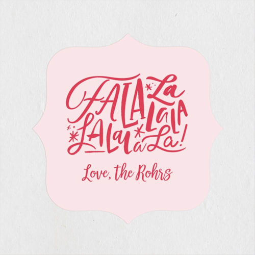 This is a blush custom stickers with standard by Carrie ONeal called little lala printing on uncoated sticker paper in sticker