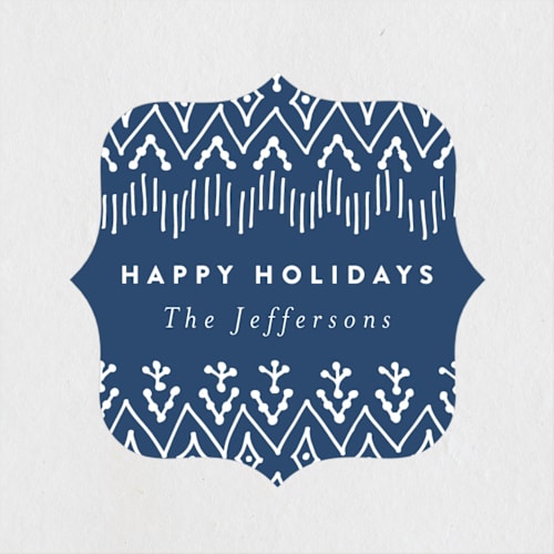 This is a blueberry custom stickers with standard by Susanne Kasielke called bohemian border printing on uncoated sticker paper in sticker