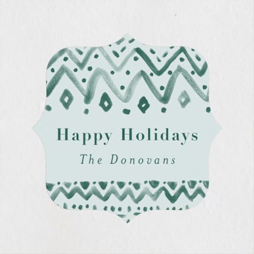 This is a mint custom stickers with standard by Susanne Kasielke called sweater pattern printing on uncoated sticker paper in sticker