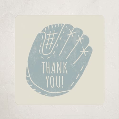 This is a sky kids stickers with standard by Rebekah Canavan called baseball birthday printing on uncoated sticker paper in sticker