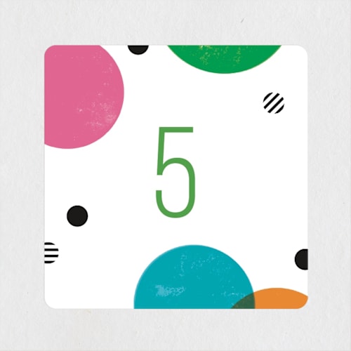 This is a funfetti kids stickers with standard by Robert and Stella called colorful confetti printing on uncoated sticker paper in sticker