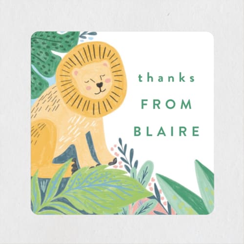 This is a canary kids stickers with standard by Alethea and Ruth called jungle animal sketchbook printing on uncoated sticker paper in sticker