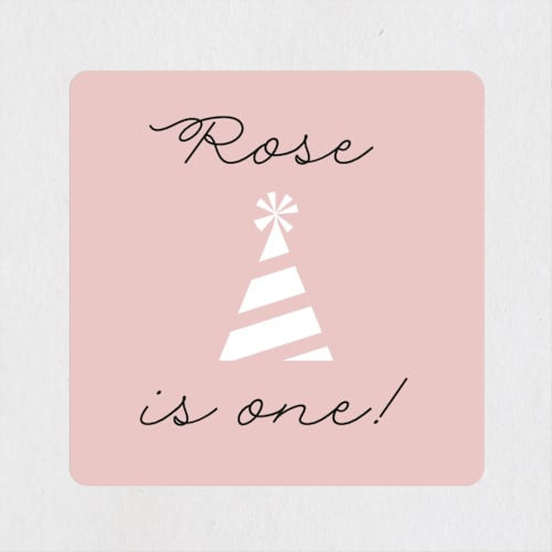 This is a pearl kids stickers with standard by Hudson meet Rose called party.time. printing on uncoated sticker paper in sticker