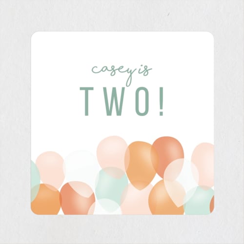 This is a sky kids stickers with standard by Angela Garrick called balloons in two printing on uncoated sticker paper in sticker