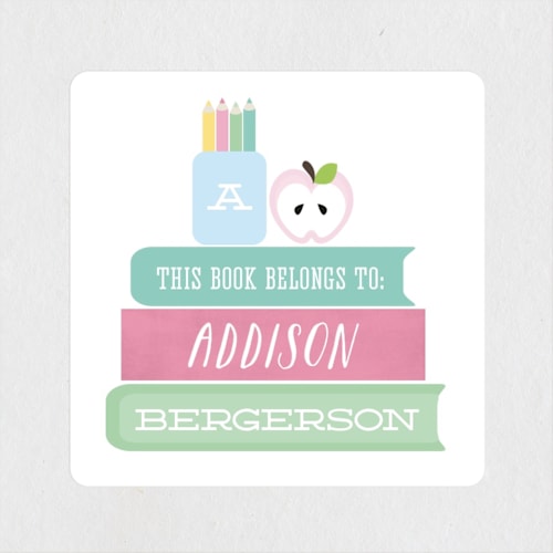 This is a watermelon custom stickers with standard by Itsy Belle Studio called book wise printing on uncoated sticker paper in sticker