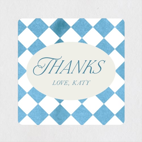 This is a sky baby shower favor labels with standard by Jackie Crawford called knightsbridge printing on uncoated sticker paper in sticker