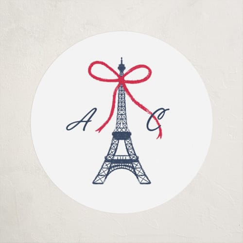 This is a drapeau kids stickers with standard by mo kelley called ooh la la printing on uncoated sticker paper in sticker