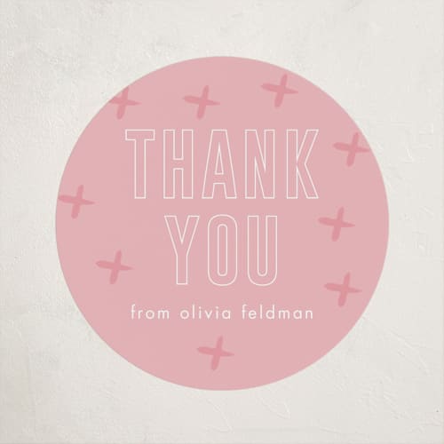 This is a peony kids stickers with standard by Ilene Guy called bold name printing on uncoated sticker paper in sticker