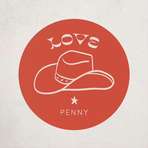 This is a cherry kids stickers with standard by Rachel Cassel called cowgirl printing on uncoated sticker paper in sticker