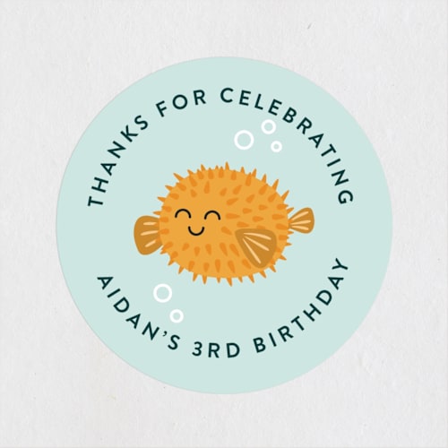 This is a sea kids stickers with standard by Annie Holmquist called underwater fun printing on uncoated sticker paper in sticker