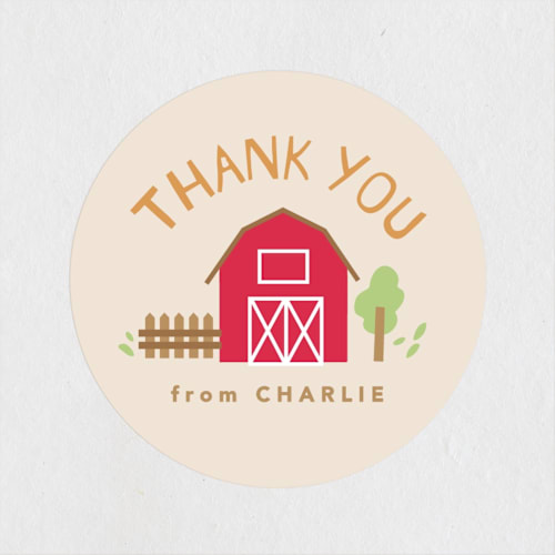 This is a cotton kids stickers with standard by Creo Study called barnyard noises printing on uncoated sticker paper in sticker