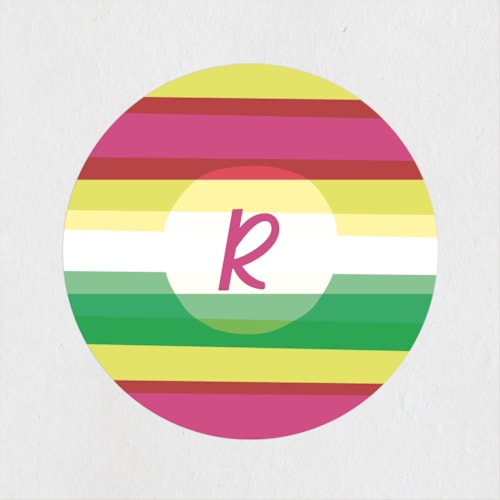 This is a peony kids stickers with standard by Phrosné Barwood called one printing on uncoated sticker paper in sticker