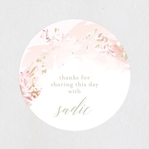 This is a blush kids stickers with standard by Phrosné Barwood called kiddies crown printing on uncoated sticker paper in sticker