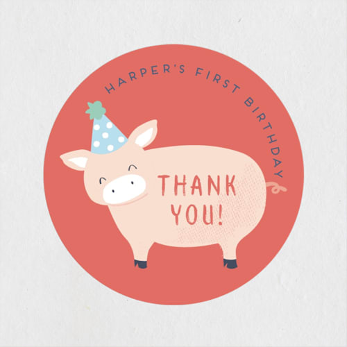 This is a barn kids stickers with standard by peetie design called barnyard fun printing on uncoated sticker paper in sticker