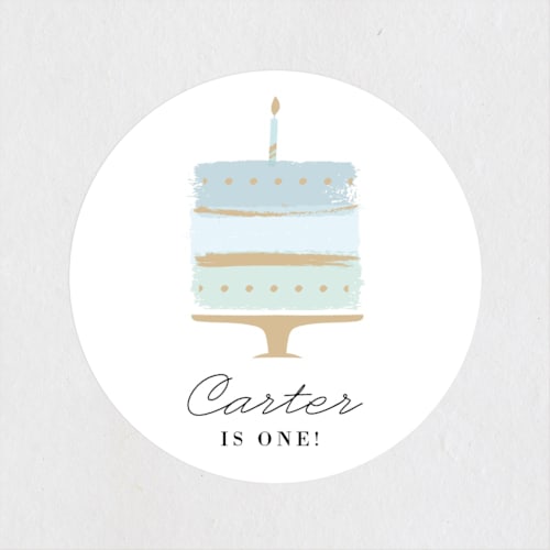 This is a sky kids stickers with standard by Oma N. Ramkhelawan called brushed cake printing on uncoated sticker paper in sticker