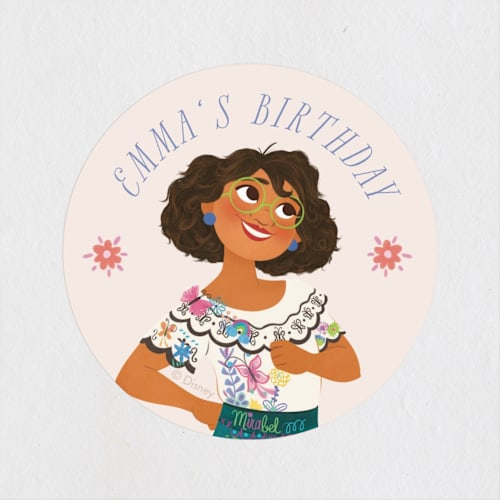 This is a vanilla kids stickers with standard by Sabrin Deirani called magical fiesta printing on uncoated sticker paper in sticker