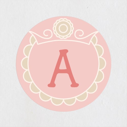 This is a cherry blossom kids stickers with standard by Erin Niehenke called princess carriage printing on uncoated sticker paper in sticker