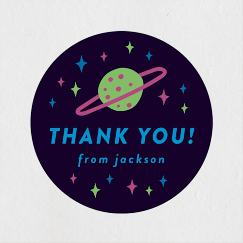 This is a night sky kids stickers with standard by Katie Zimpel called disney and pixar birthday buzz printing on uncoated sticker paper in sticker