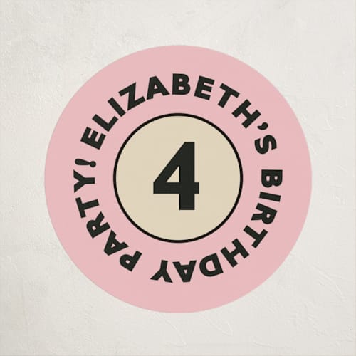 This is a blush kids stickers with standard by Heather Schertzer called disney vintage minnie's mouse printing on uncoated sticker paper in sticker