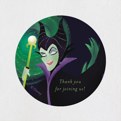 This is a forbidden mountain kids stickers with standard by Jackie Crawford called magnificent maleficent printing on uncoated sticker paper in sticker