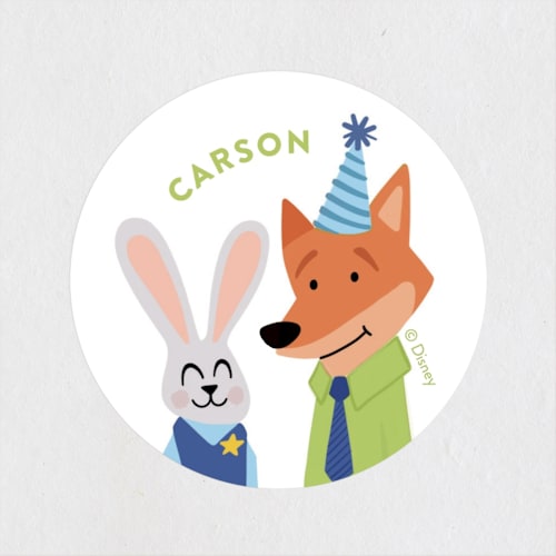 This is a sugar kids stickers with standard by Jessie Steury called disney's zootopia friends printing on uncoated sticker paper in sticker