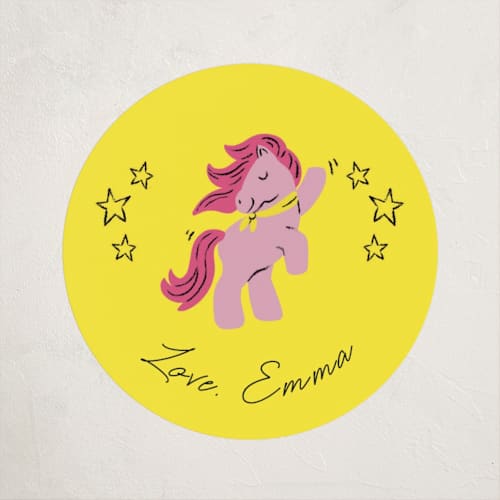 This is a electric kids stickers with standard by mo kelley called let’s dance printing on uncoated sticker paper in sticker