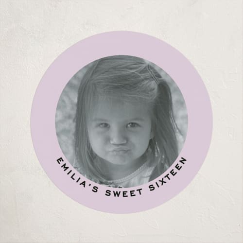 This is a ruby kids stickers with standard by Jennifer Lew called birthday hat printing on uncoated sticker paper in sticker