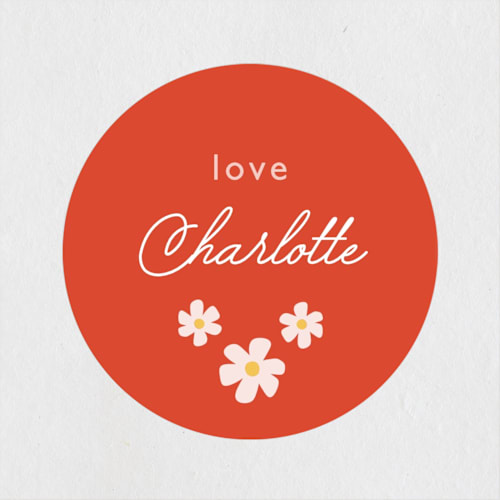 This is a rose kids stickers with standard by Hudson meet Rose called let's get groovy printing on uncoated sticker paper in sticker