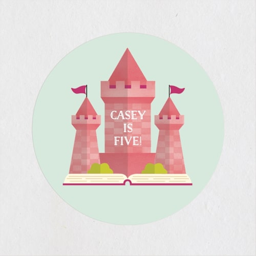 This is a bubblegum kids stickers with standard by Erica Krystek called storybook printing on uncoated sticker paper in sticker