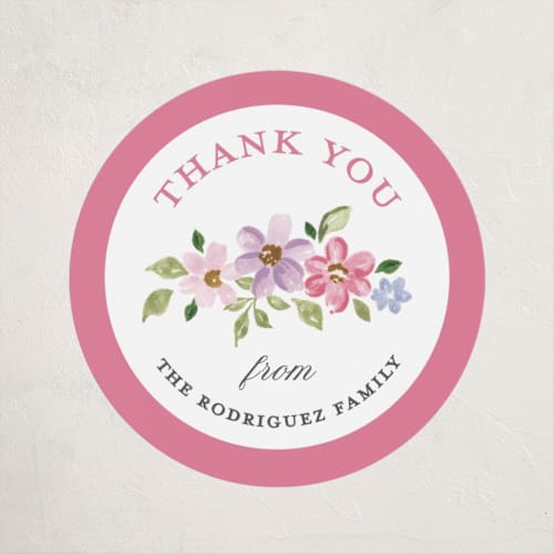 This is a peony kids stickers with standard by Sarah Knight called flores printing on uncoated sticker paper in sticker