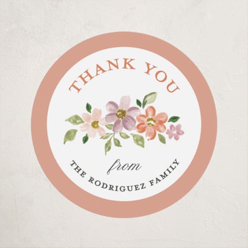 This is a coral kids stickers with standard by Sarah Knight called flores printing on uncoated sticker paper in sticker