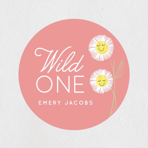 This is a petal kids stickers with standard by Baumbirdy called daisy smiles printing on uncoated sticker paper in sticker