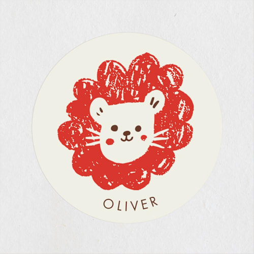 This is a apple kids stickers with standard by Vivian Yiwing called little carnival printing on uncoated sticker paper in sticker