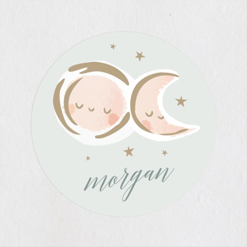 This is a sky kids stickers with standard by Lori Wemple called birthday stars printing on uncoated sticker paper in sticker