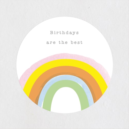 This is a apricot kids stickers with standard by Baumbirdy called little rainbow printing on uncoated sticker paper in sticker