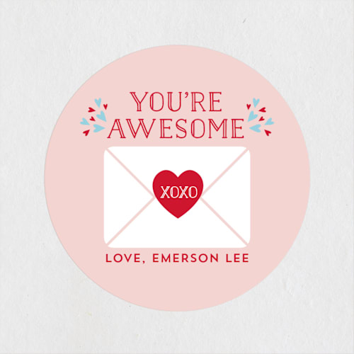 This is a ballet shoes custom stickers with standard by curiouszhi called valentine you are awesome printing on uncoated sticker paper in sticker