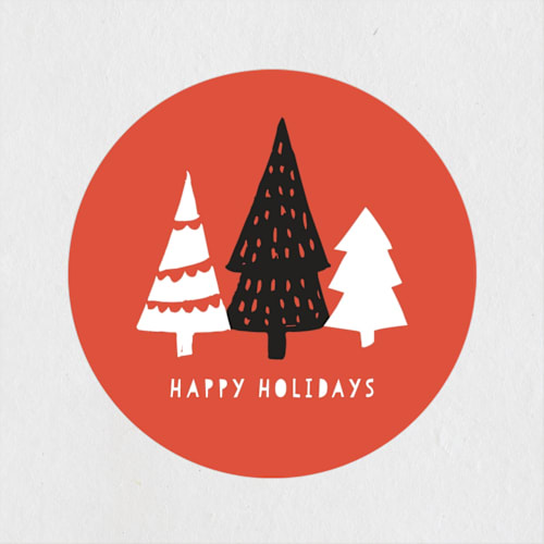 This is a poinsettia custom stickers with standard by Mansi Verma called shimmer printing on uncoated sticker paper in sticker